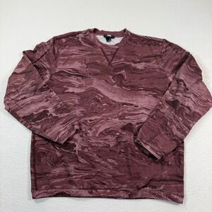 PAIGE Maroon Swirl Crewneck Sweatshirt